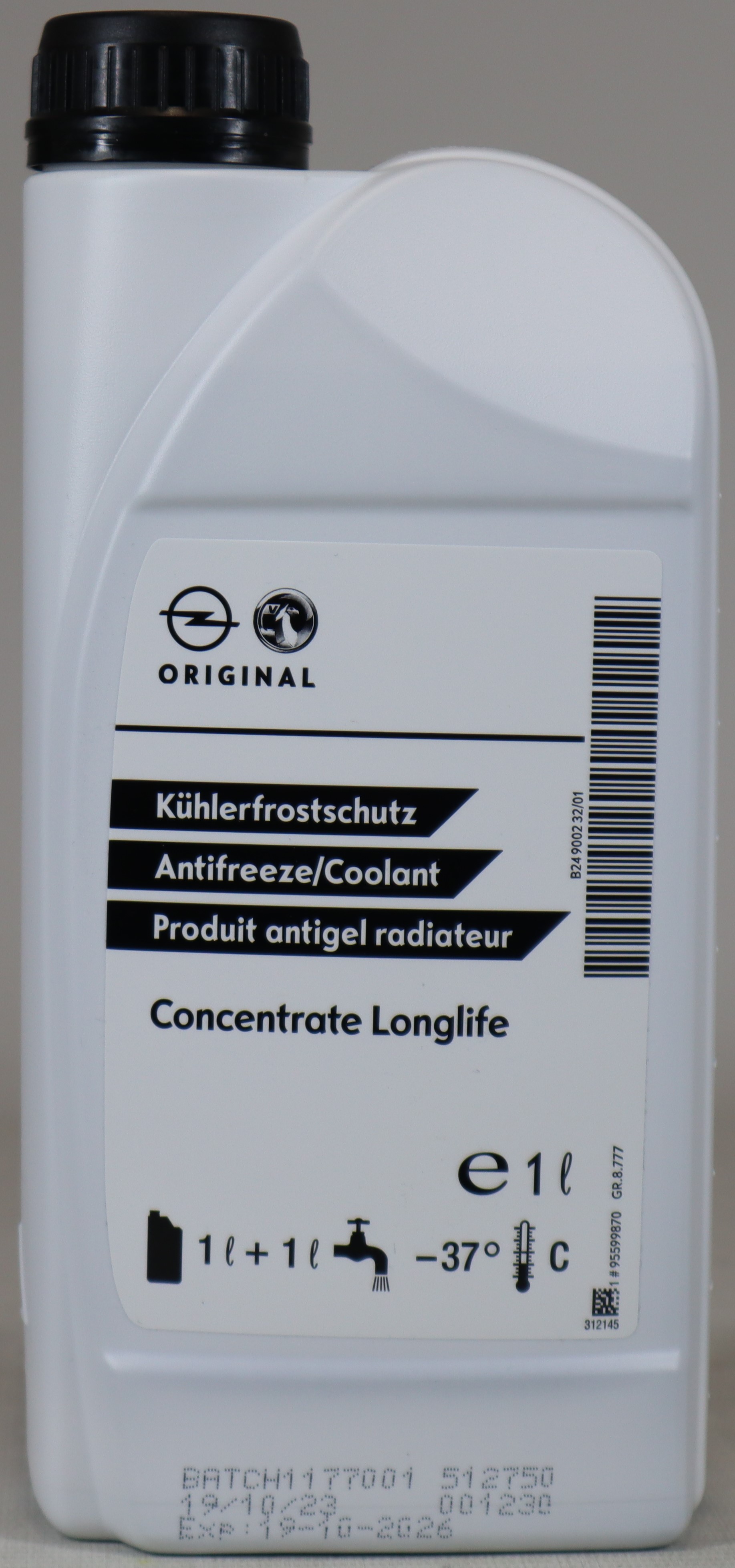 ORİJİNAL OPEL GM  MAVİ ANTIFRİZ CONCENTRATE LONGLIFE  ( 1 LİTRE )  95599870